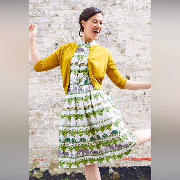 Tropical Print Dress - Picture 2 of 16